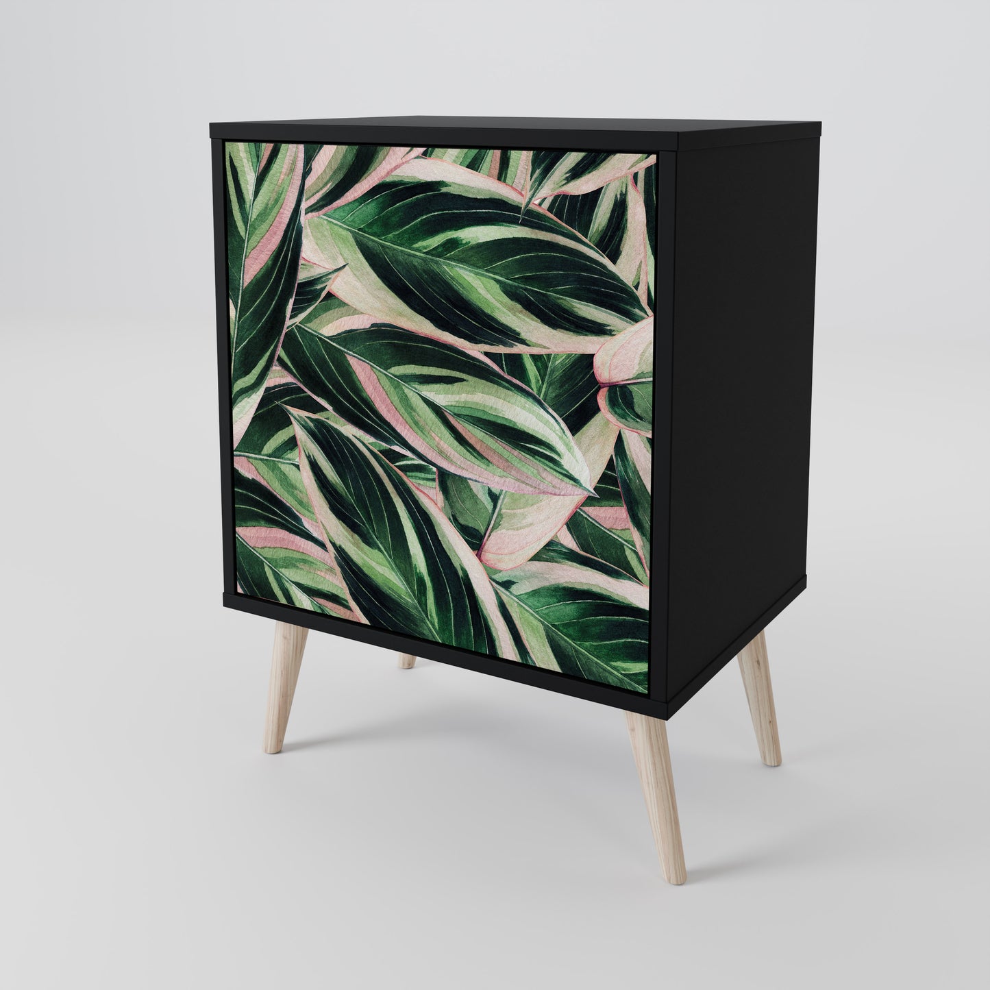 Credenza EERIE STROMANTHE a 1 anta con finitura nera