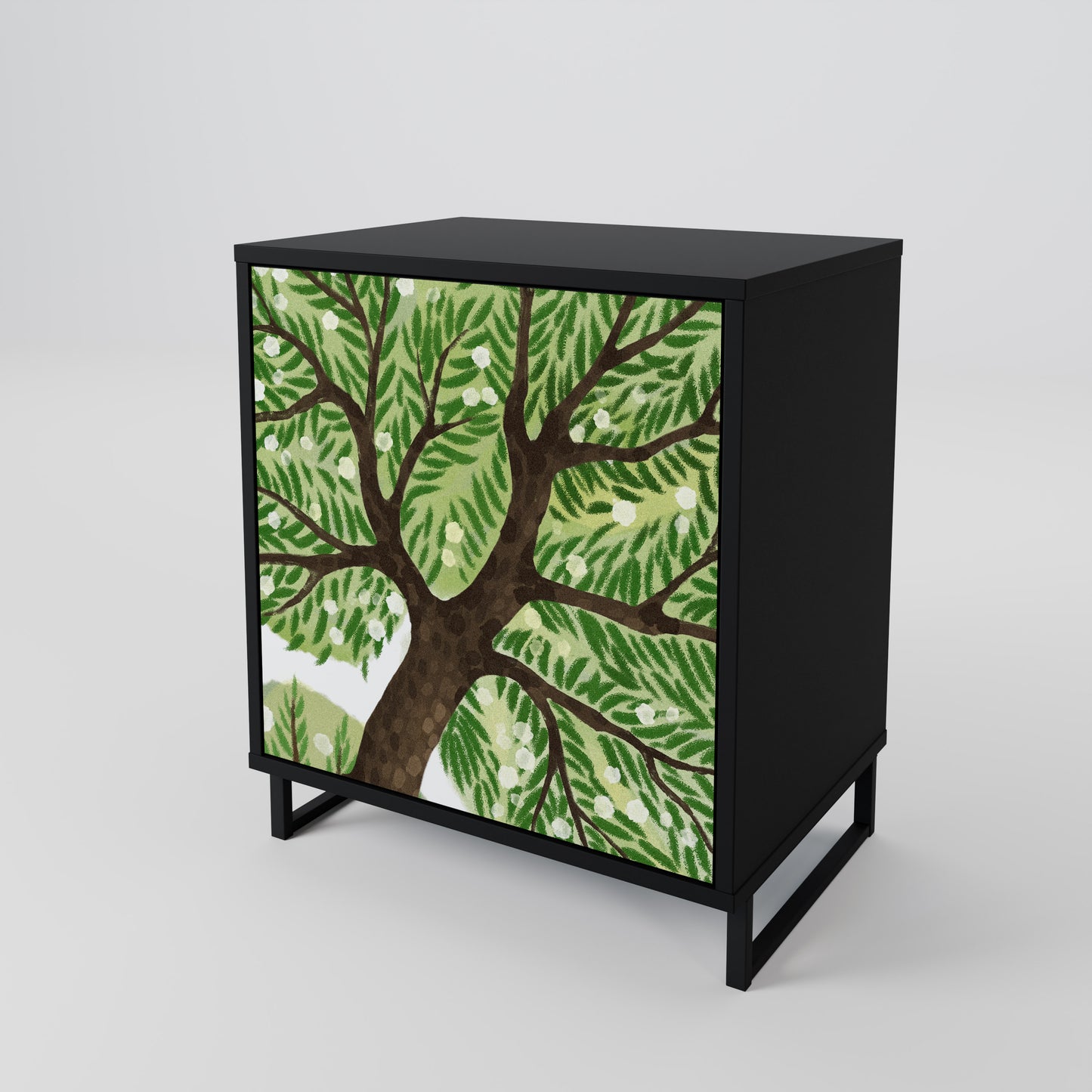 Credenza WILDERNESS DASH a 1 anta con finitura nera
