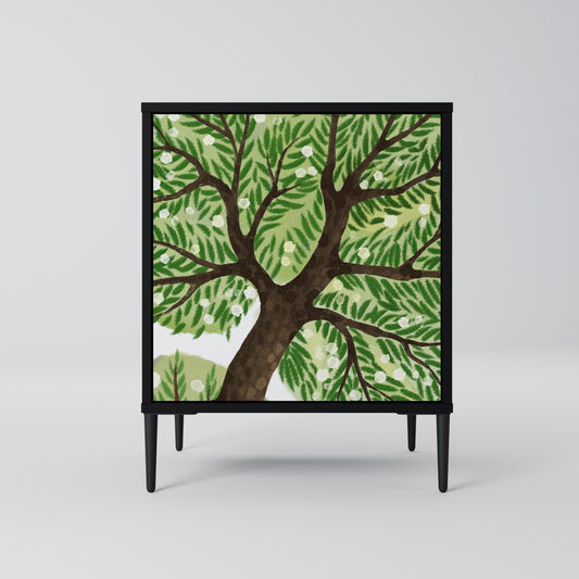 WILDERNESS DASH 1-Door Sideboard in Black Finish