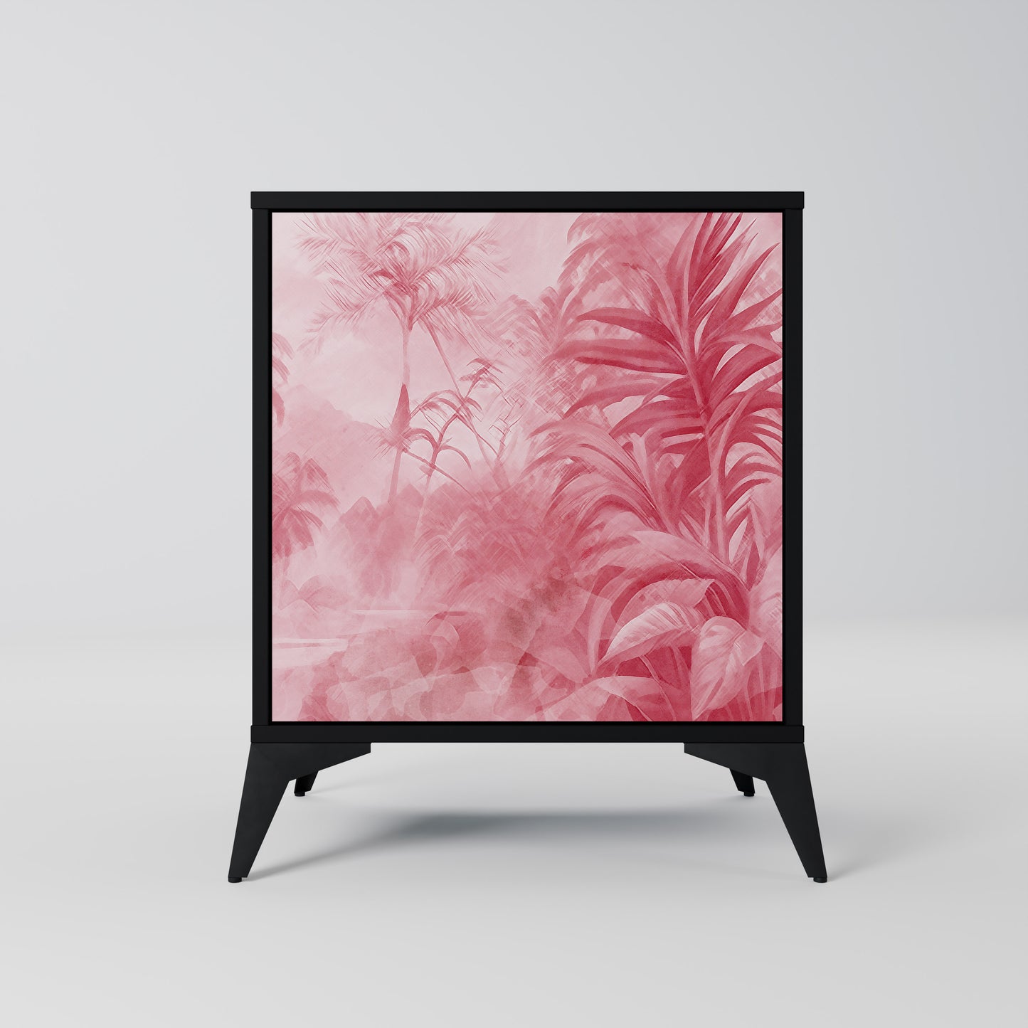 SWEET TROPICS 1-Door Sideboard in Black Finish