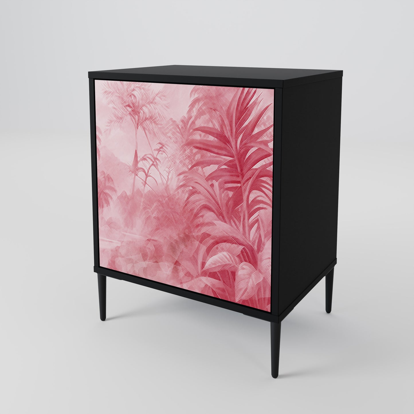 SWEET TROPICS 1-Door Sideboard in Black Finish