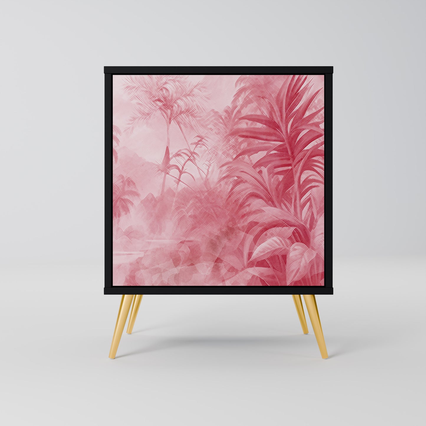 SWEET TROPICS 1-Door Sideboard in Black Finish