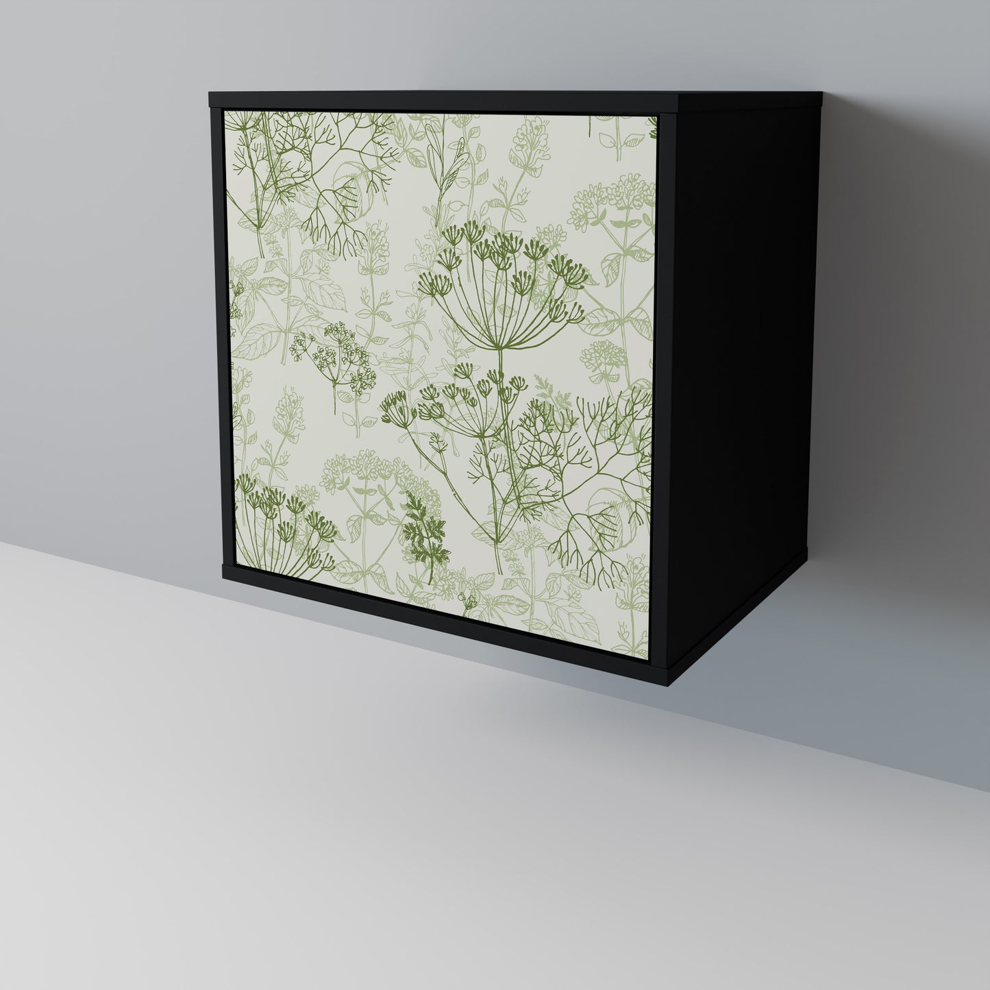 FENNEL BALDACHIN 1-Door Sideboard in Black Finish