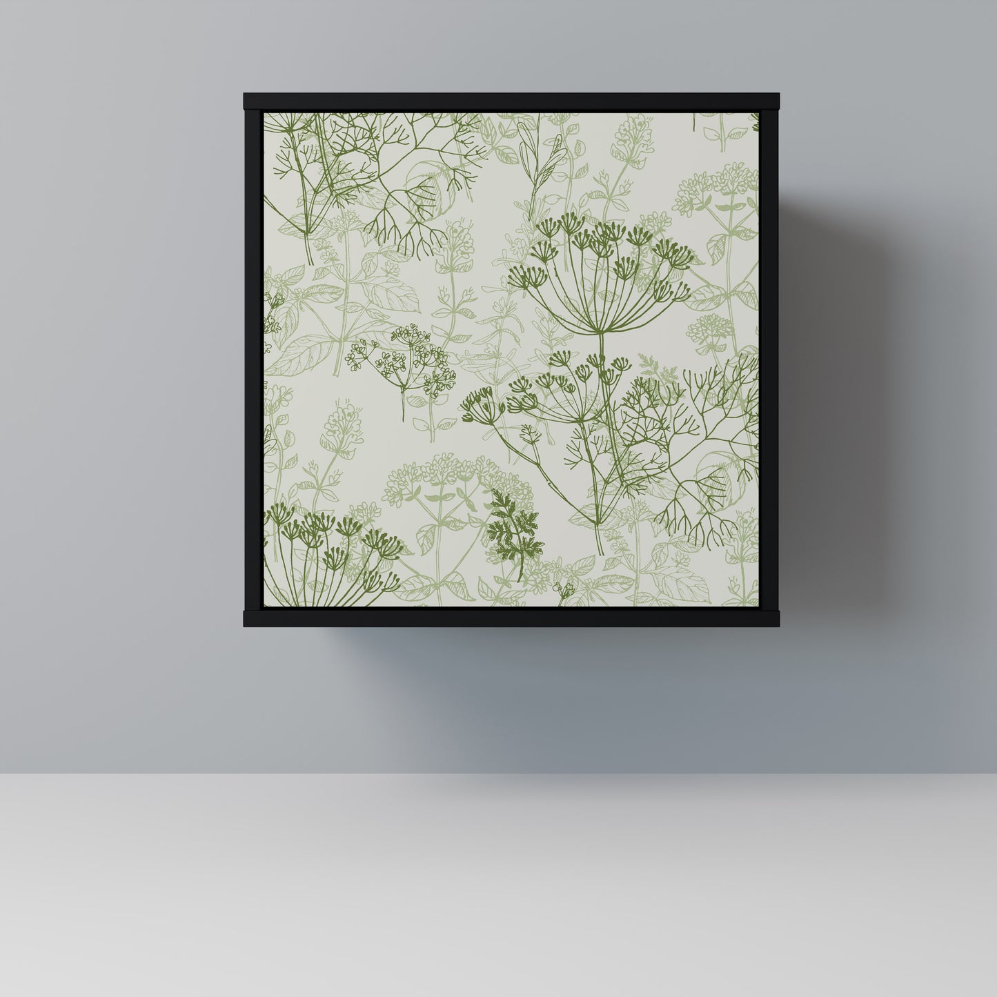 FENNEL BALDACHIN 1-Door Sideboard in Black Finish