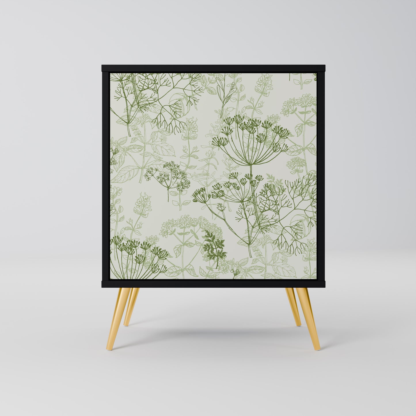 FENNEL BALDACHIN 1-Door Sideboard in Black Finish