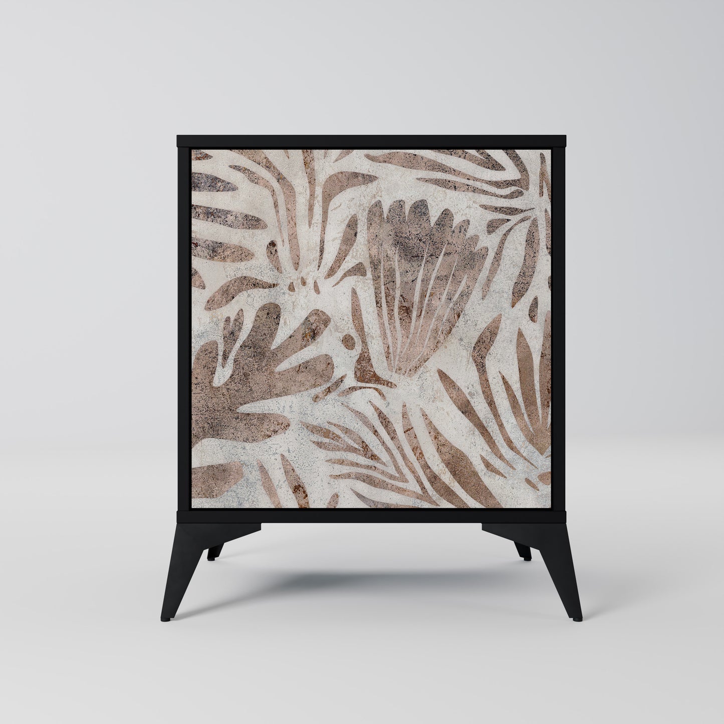 Credenza PASSING TIME a 1 anta con finitura nera