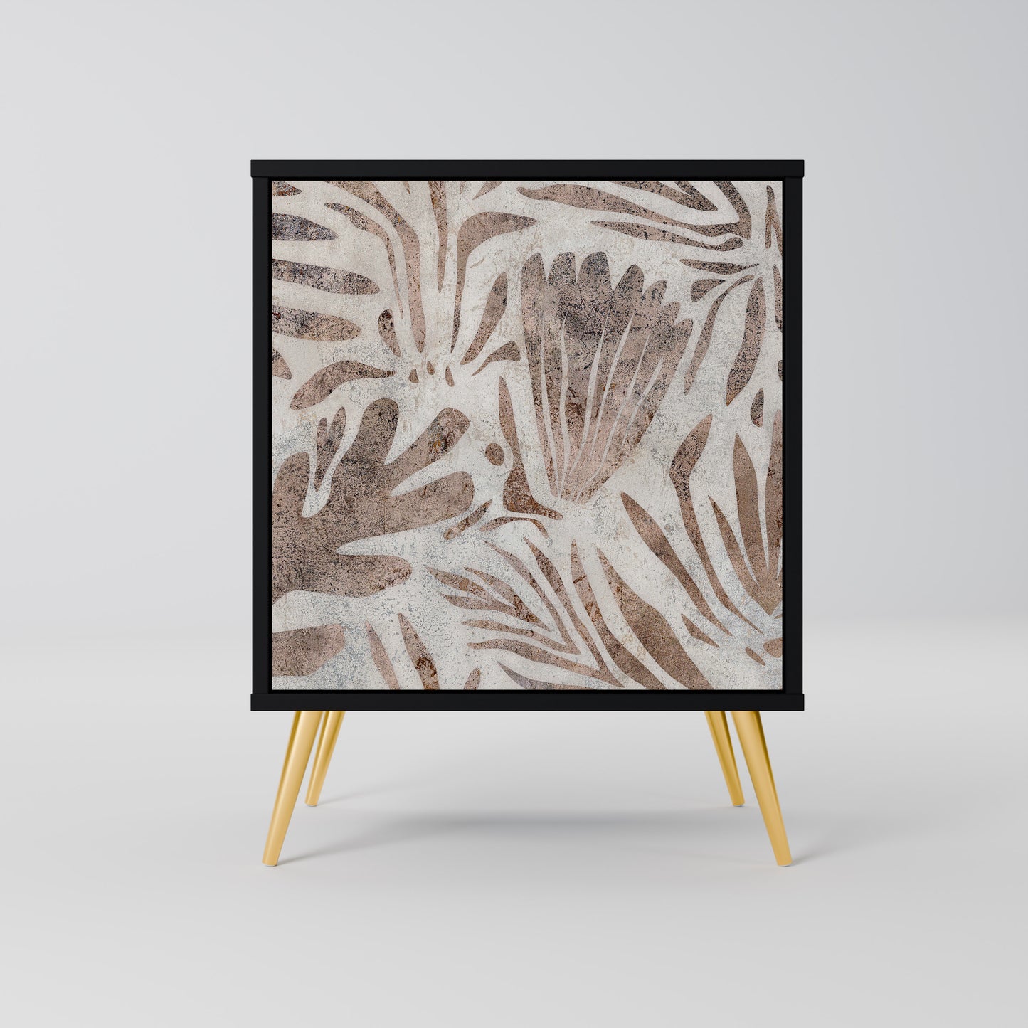 Credenza PASSING TIME a 1 anta con finitura nera