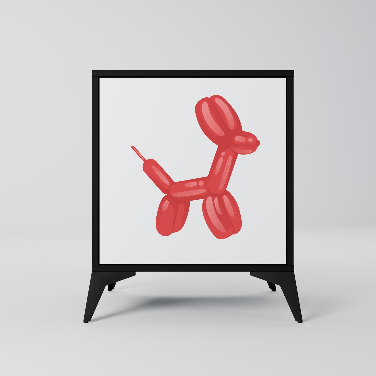 Credenza a 1 anta CHILDHOOD MEMORY con finitura nera