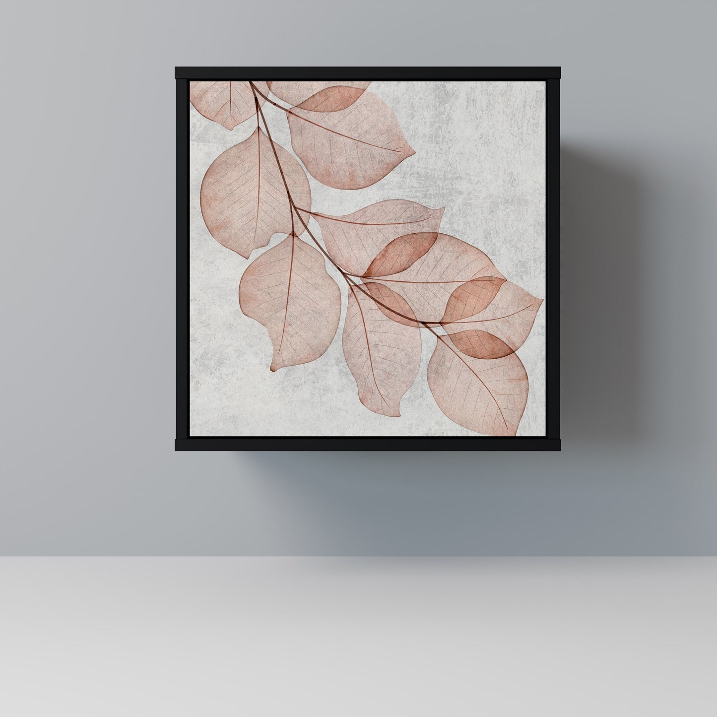 AUTUMN FRAGILITY 1-Door Sideboard in Black Finish