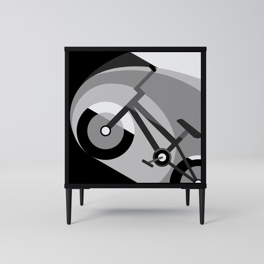 Credenza a 1 anta BIKE ENERGY con finitura nera