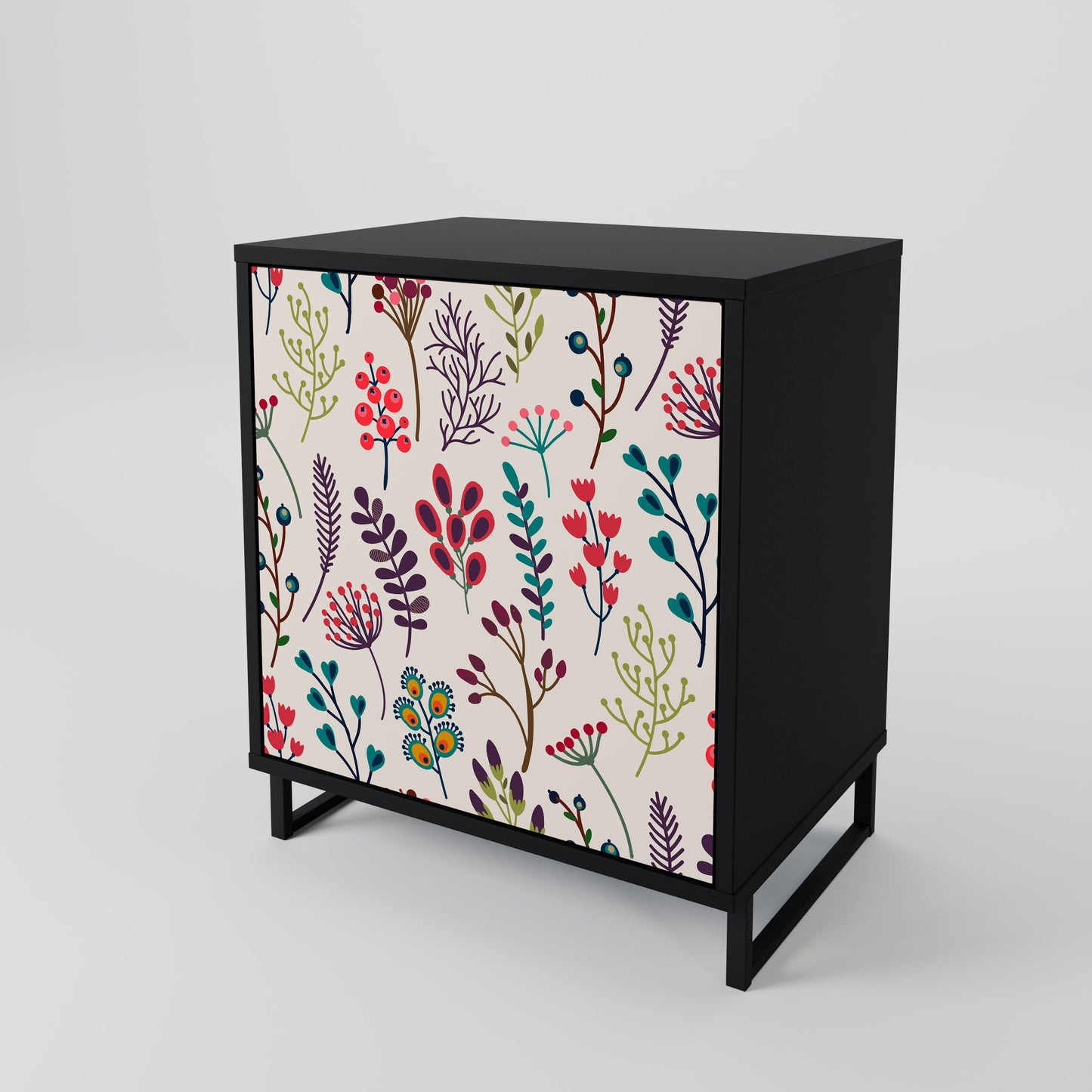 Credenza AUTUMN SUNDRIES a 1 anta con finitura nera