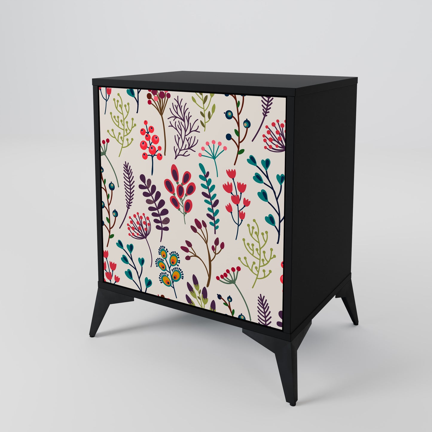 Credenza AUTUMN SUNDRIES a 1 anta con finitura nera
