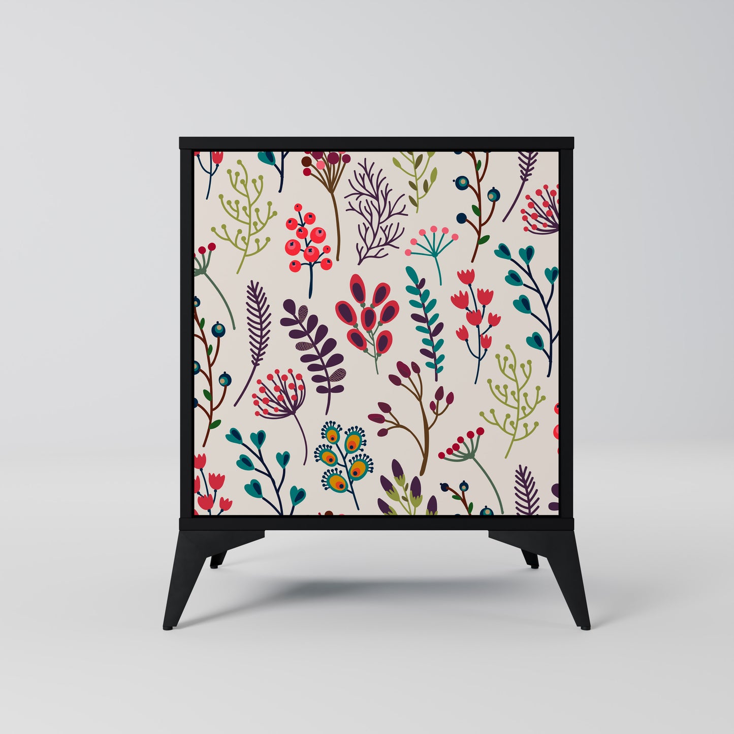 Credenza AUTUMN SUNDRIES a 1 anta con finitura nera