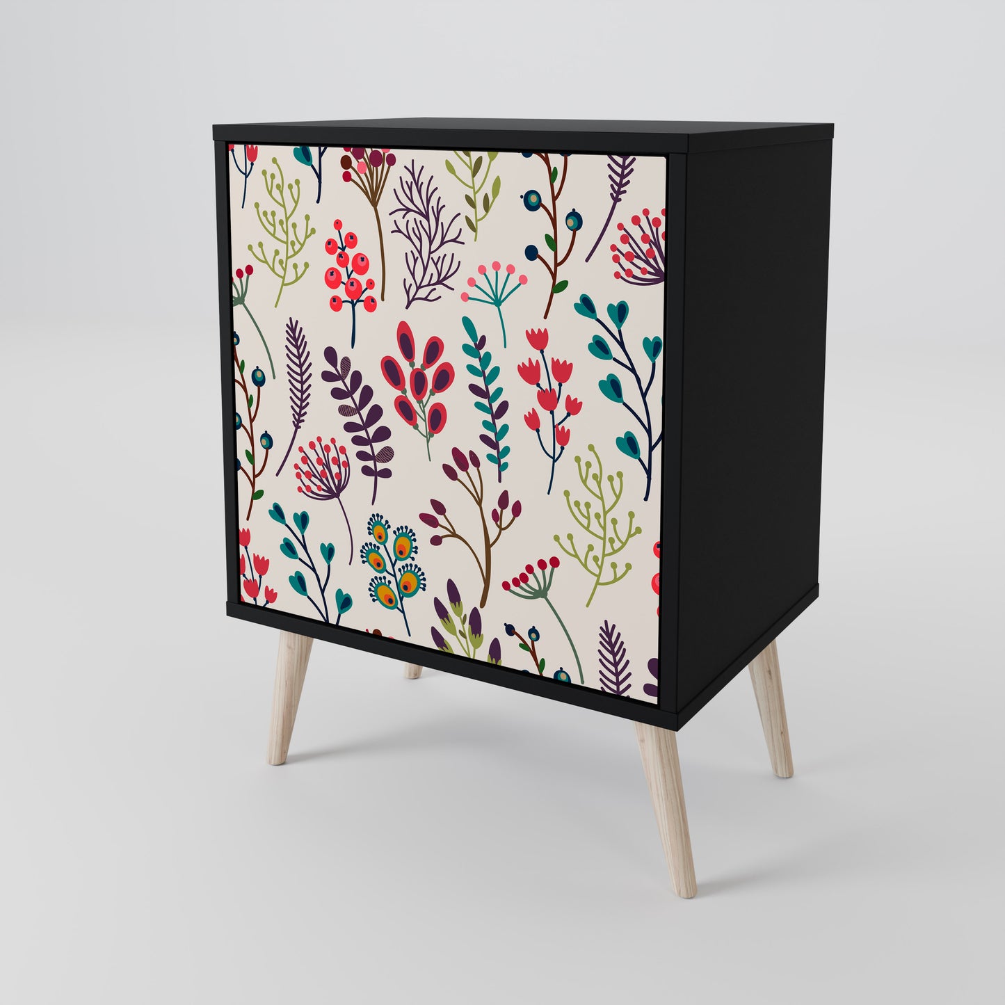Credenza AUTUMN SUNDRIES a 1 anta con finitura nera