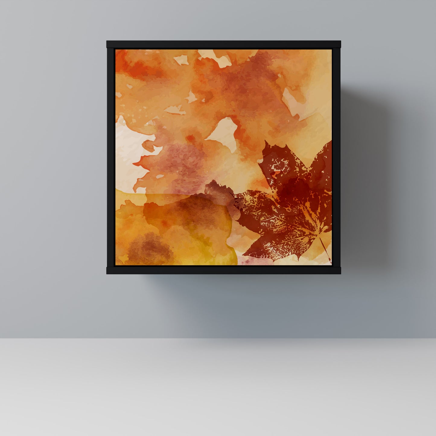 Credenza TRACES OF AUTUMN a 1 anta con finitura nera