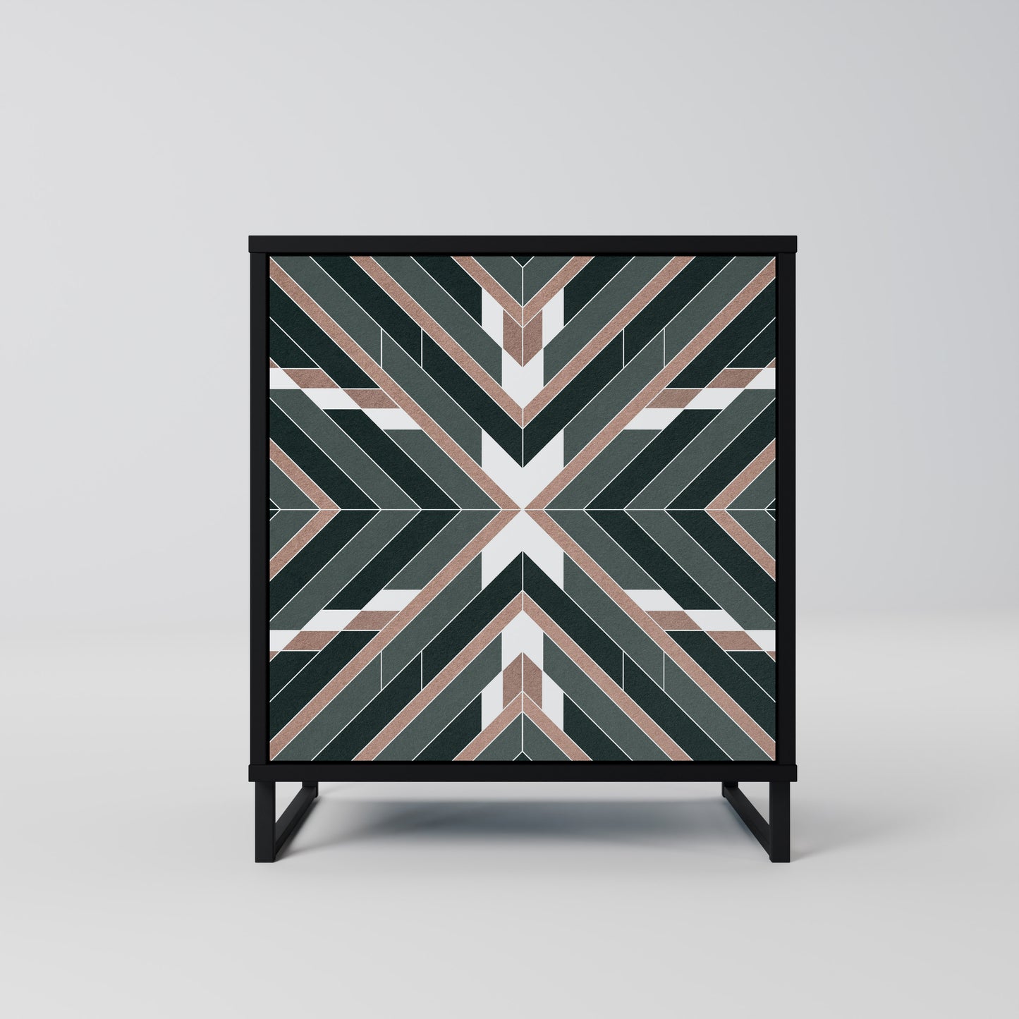 DIMENSION DELIGHTS 1-Door Sideboard in Black Finish