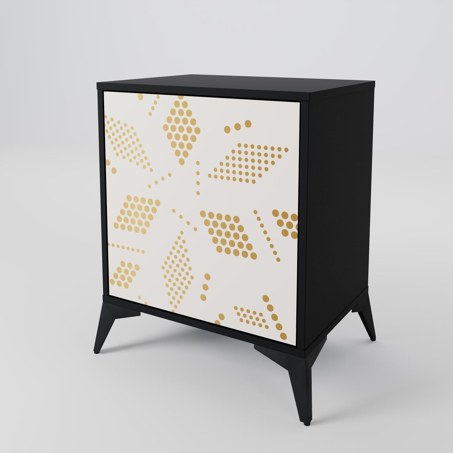 SPOTTED DAZE 1-Door Sideboard in Black Finish