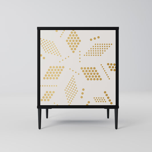 Credenza SPOTTED DAZE a 1 anta con finitura nera