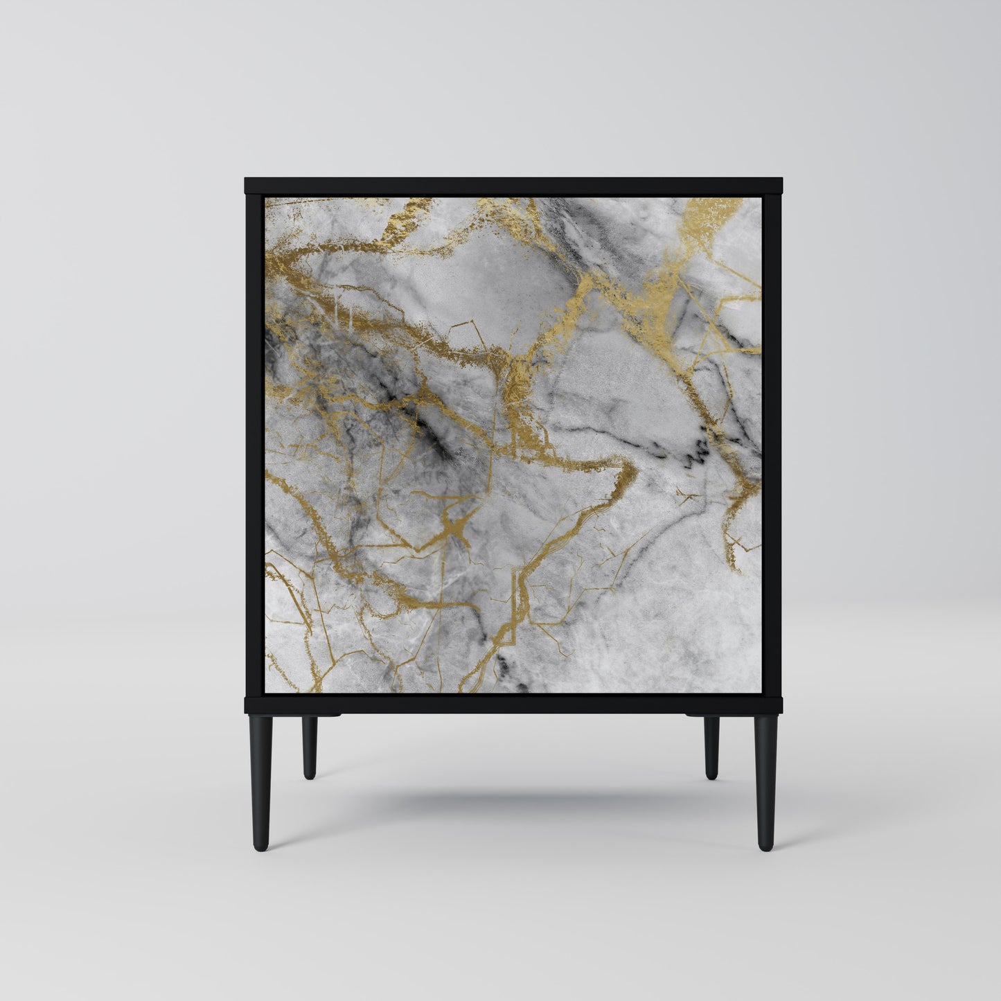 TIMELESS GLIDE 1-Door Sideboard in Black Finish