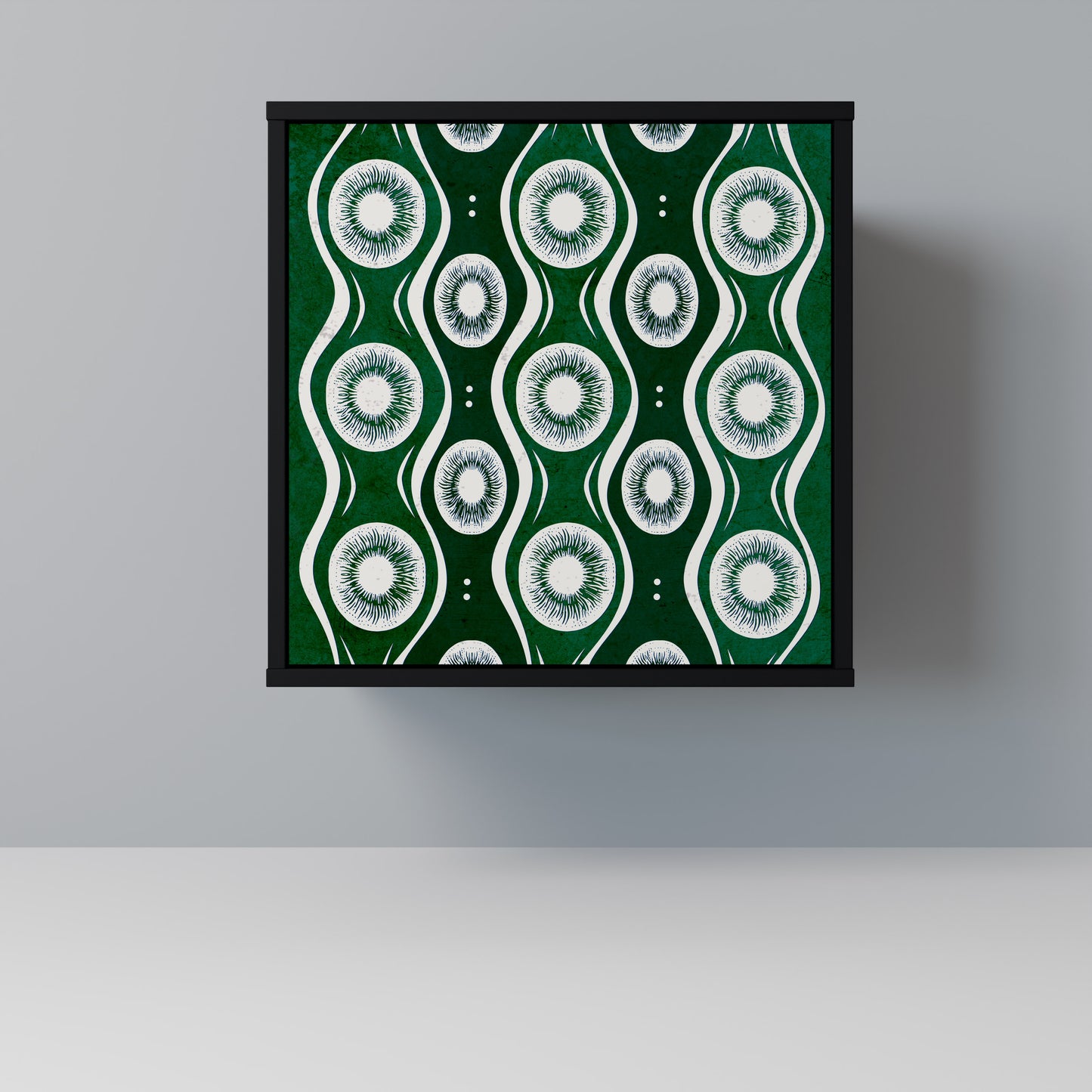 Credenza GREEN EYES a 1 anta con finitura nera