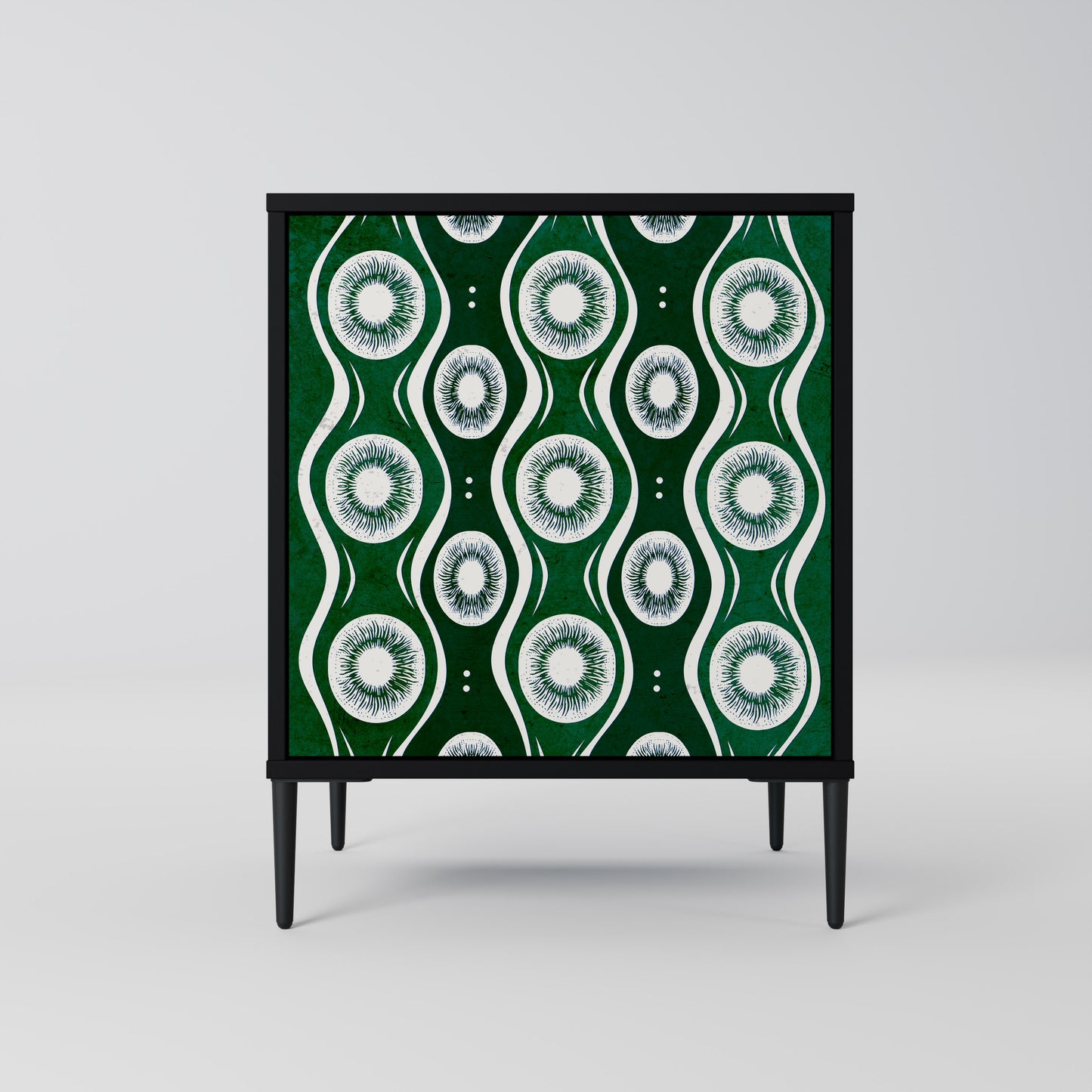 Credenza GREEN EYES a 1 anta con finitura nera