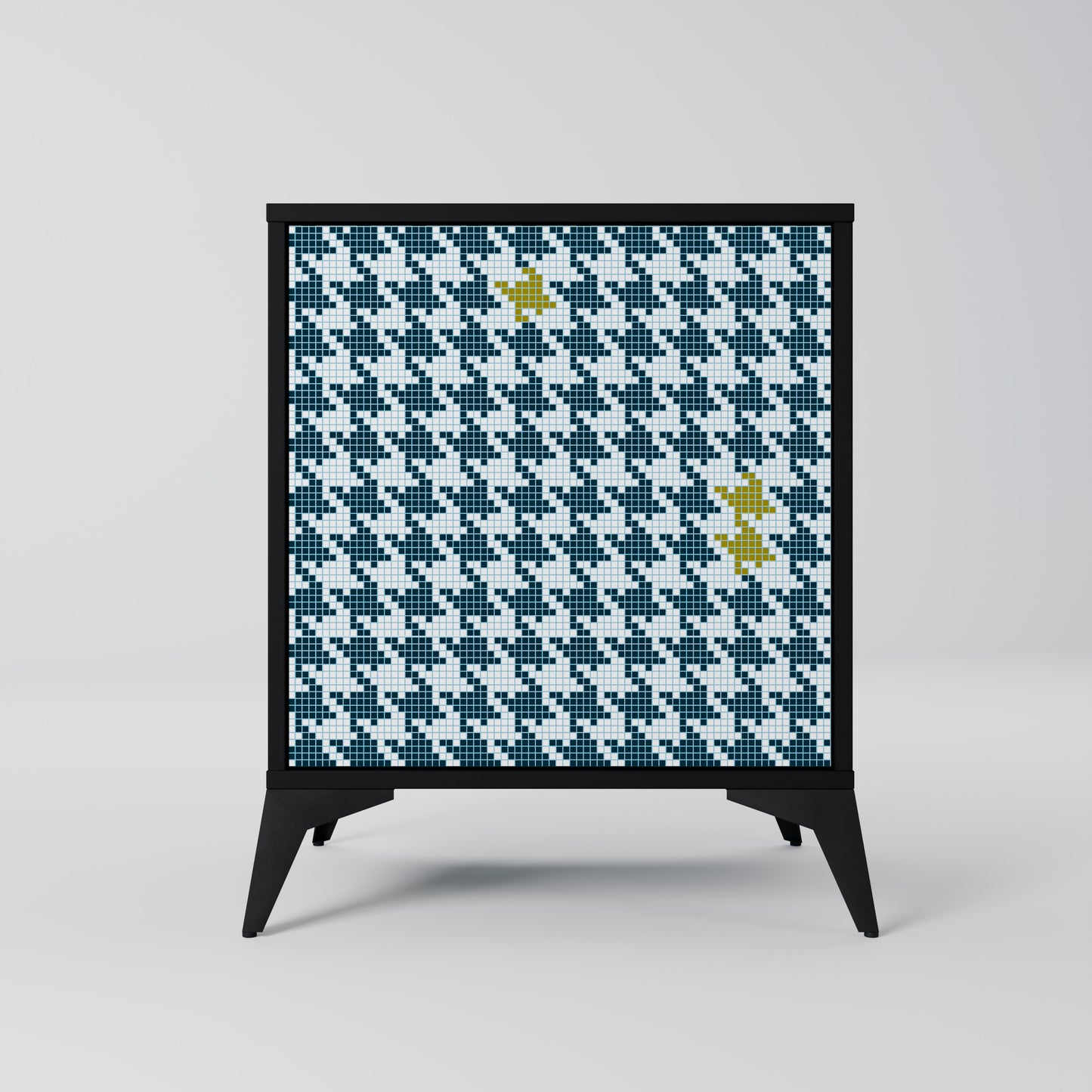 OUT OF CONTEXT 1-Door Sideboard in Black Finish