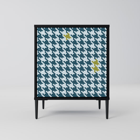 Credenza FUORI CONTESTO a 1 anta con finitura nera