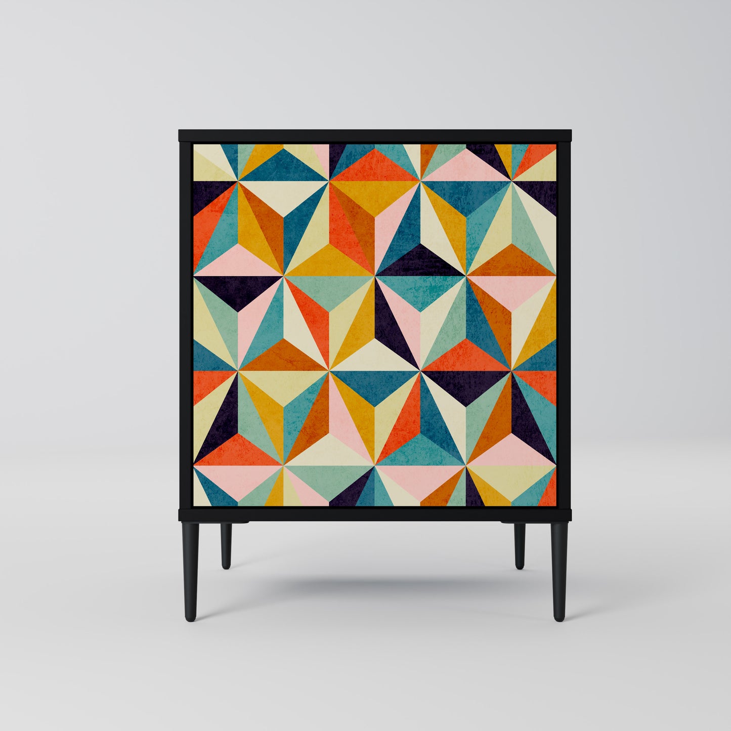 TESSELATE TREASURES 1-Door Sideboard in Black Finish