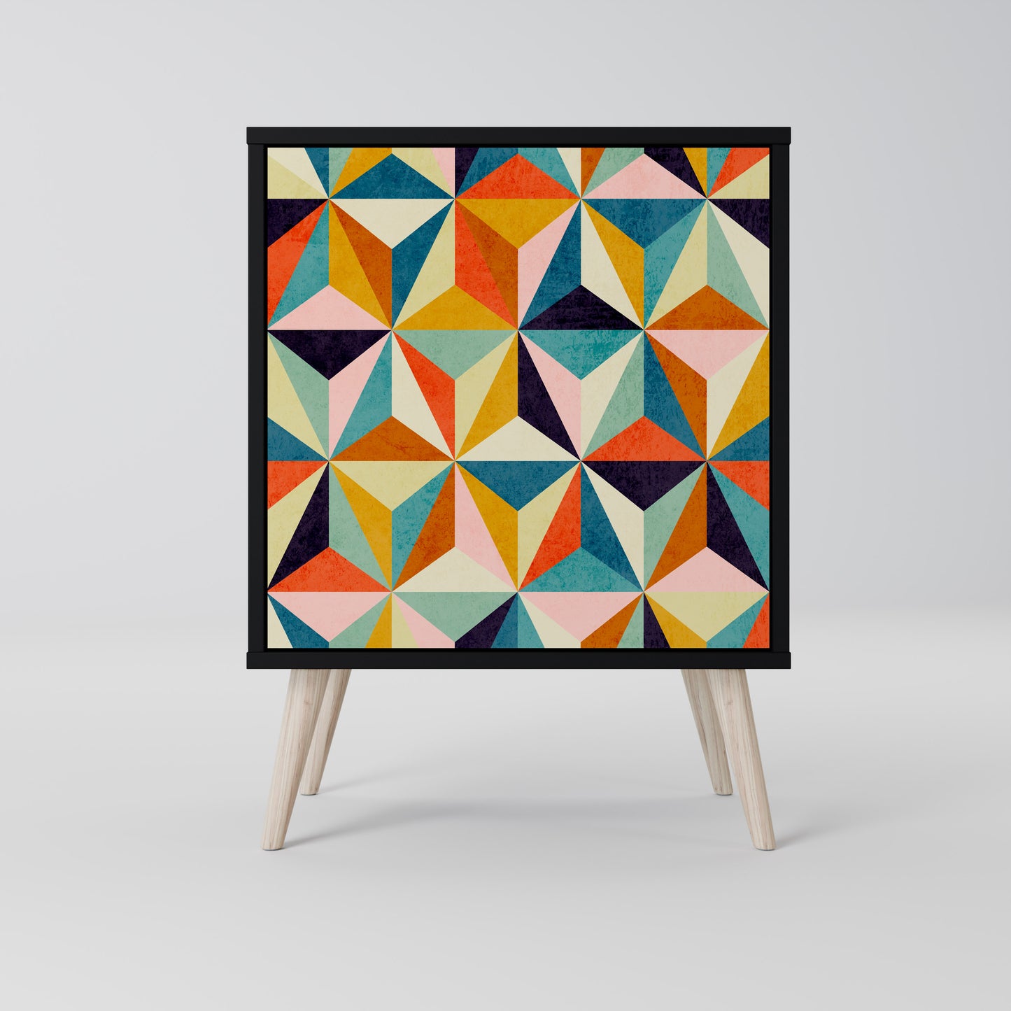 TESSELATE TREASURES 1-Door Sideboard in Black Finish