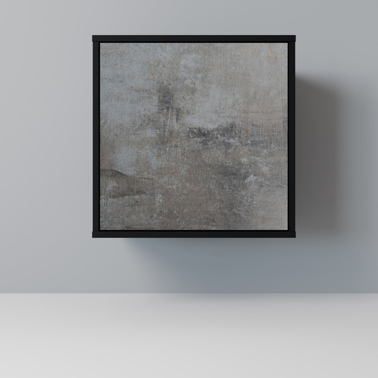 Credenza CONCRETE WALL a 1 anta con finitura nera