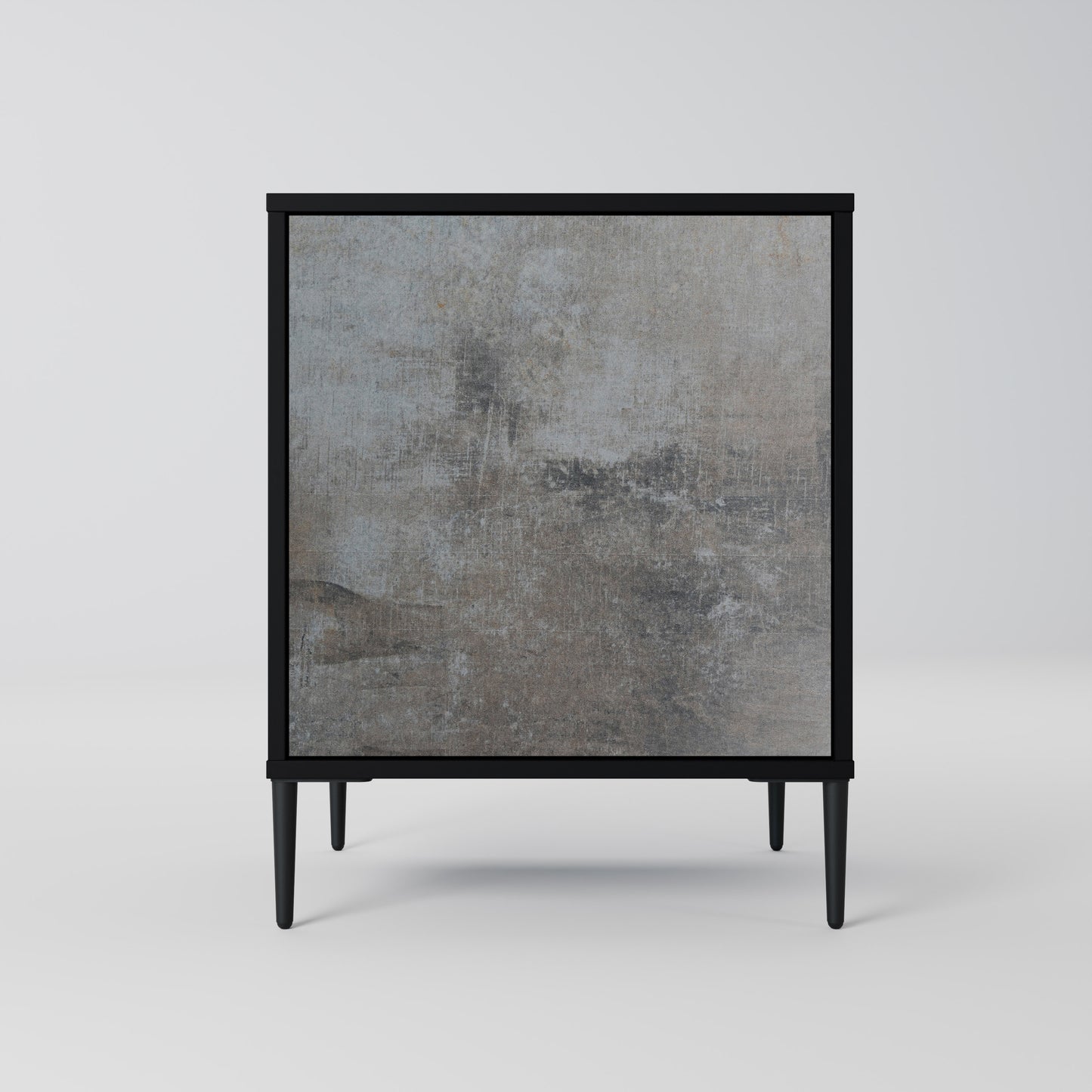 Credenza CONCRETE WALL a 1 anta con finitura nera