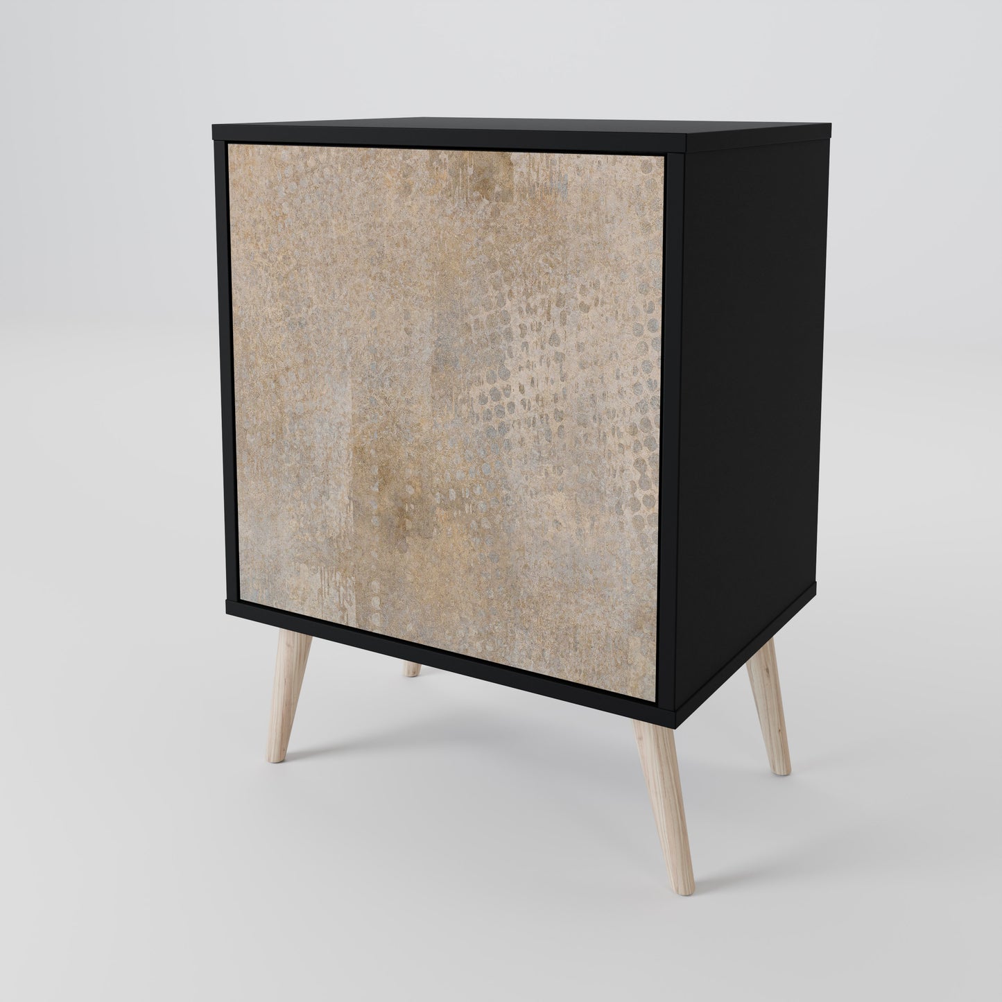SCREEN ERROR 1-Door Sideboard in Black Finish