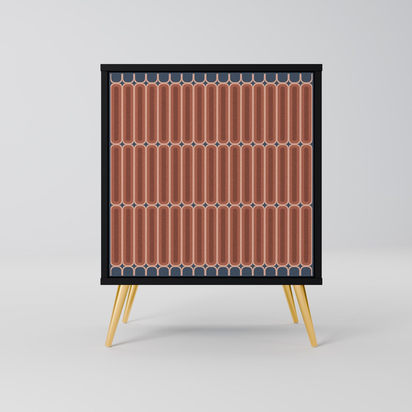 Credenza HYPNOTIC GATE a 1 anta con finitura nera