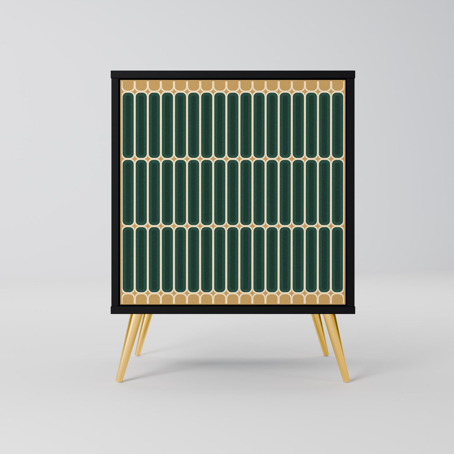 Credenza ILUSION GATE a 1 anta con finitura nera