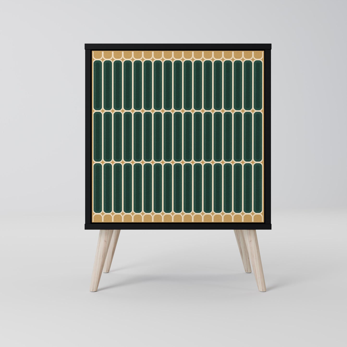 Credenza ILUSION GATE a 1 anta con finitura nera