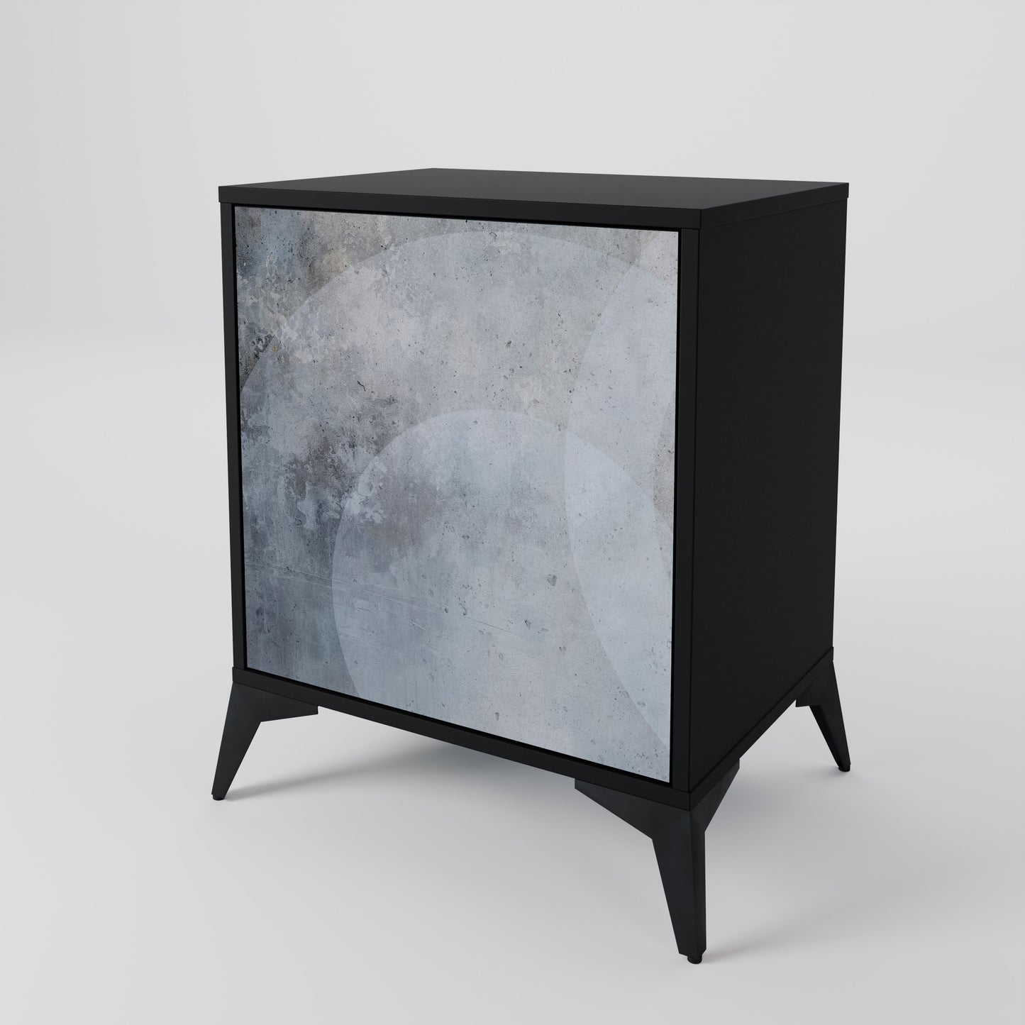 Credenza MUTED ARC a 1 anta con finitura nera