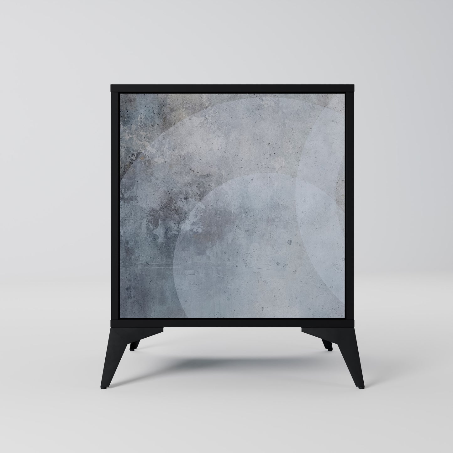 Credenza MUTED ARC a 1 anta con finitura nera