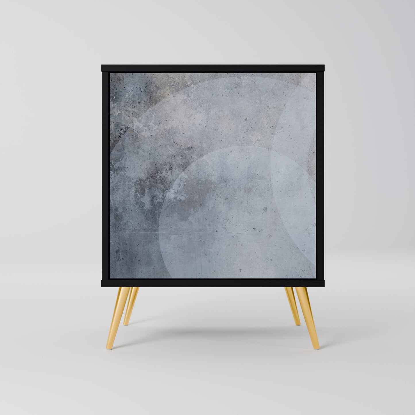 Credenza MUTED ARC a 1 anta con finitura nera