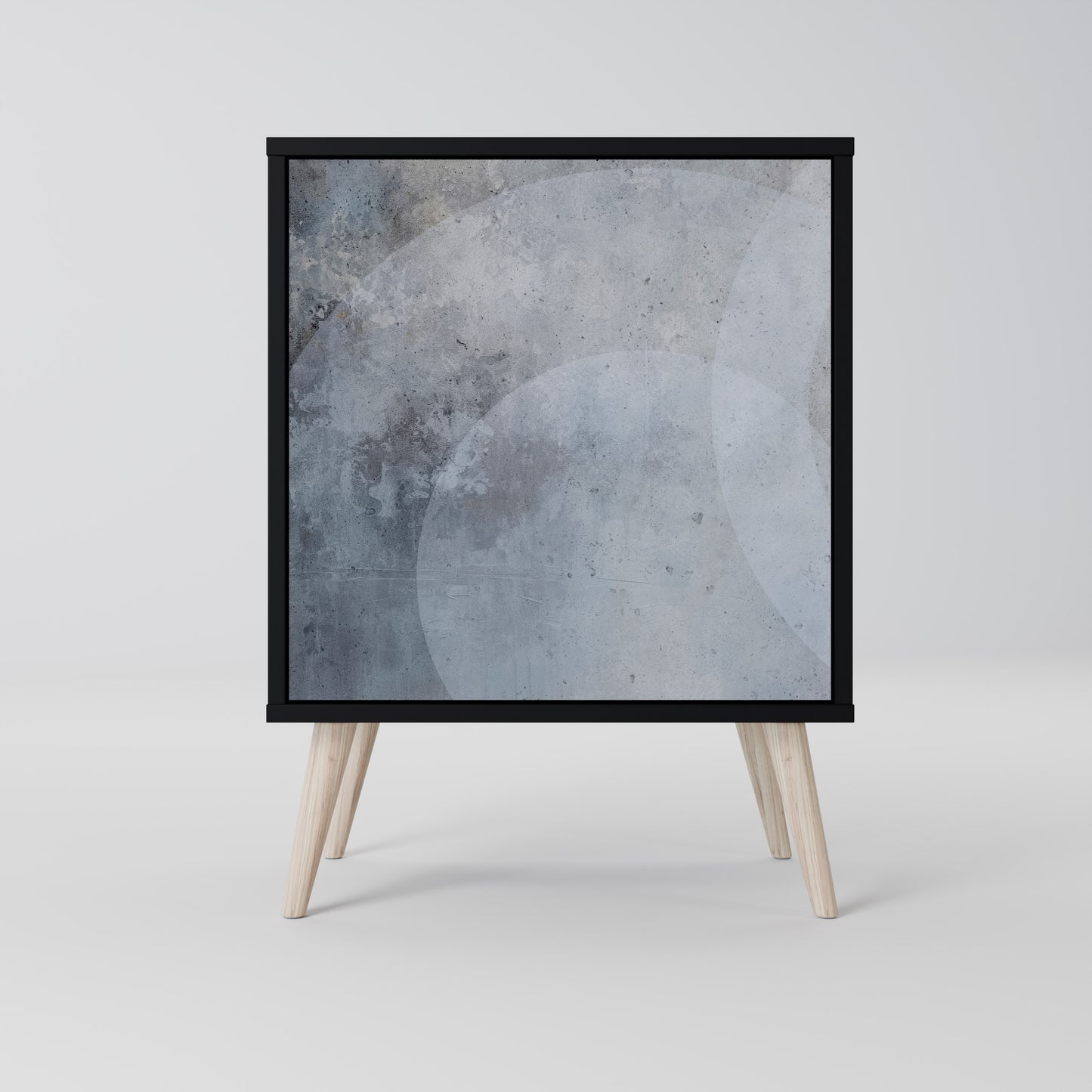 Credenza MUTED ARC a 1 anta con finitura nera