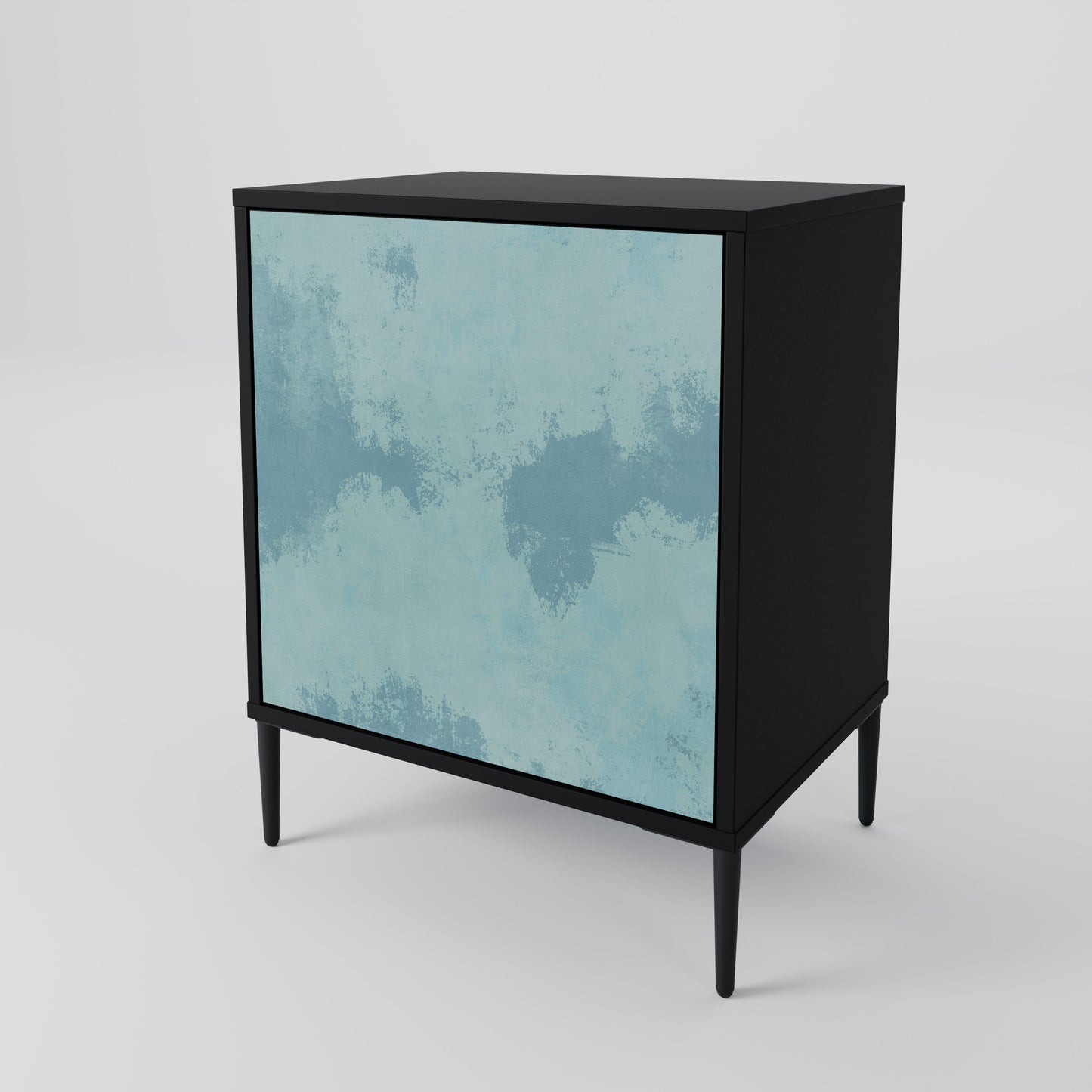Credenza SKY WASH a 1 anta con finitura nera