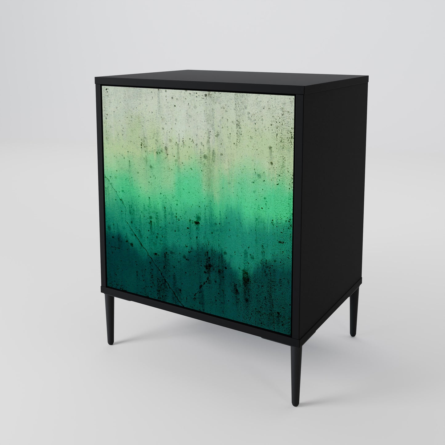 Credenza NORTHERN LIGHTS a 1 anta con finitura nera