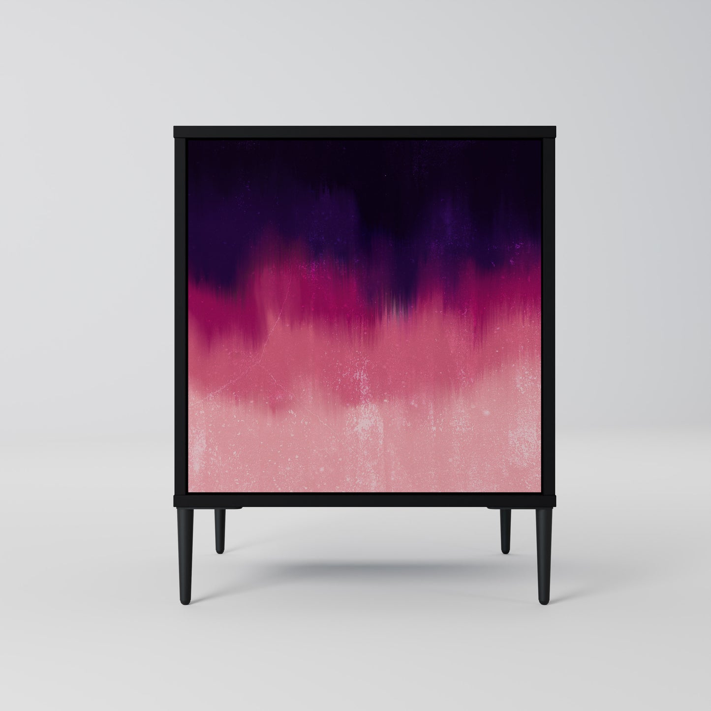 Credenza AURORA BOREALIS a 1 anta con finitura nera