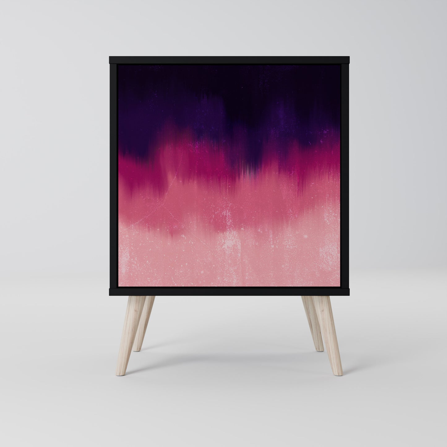 Credenza AURORA BOREALIS a 1 anta con finitura nera