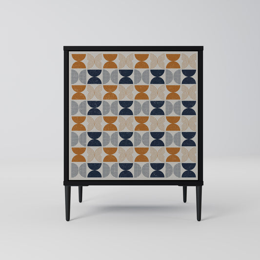 REFLECTION RANGE 1-Door Sideboard in Black Finish