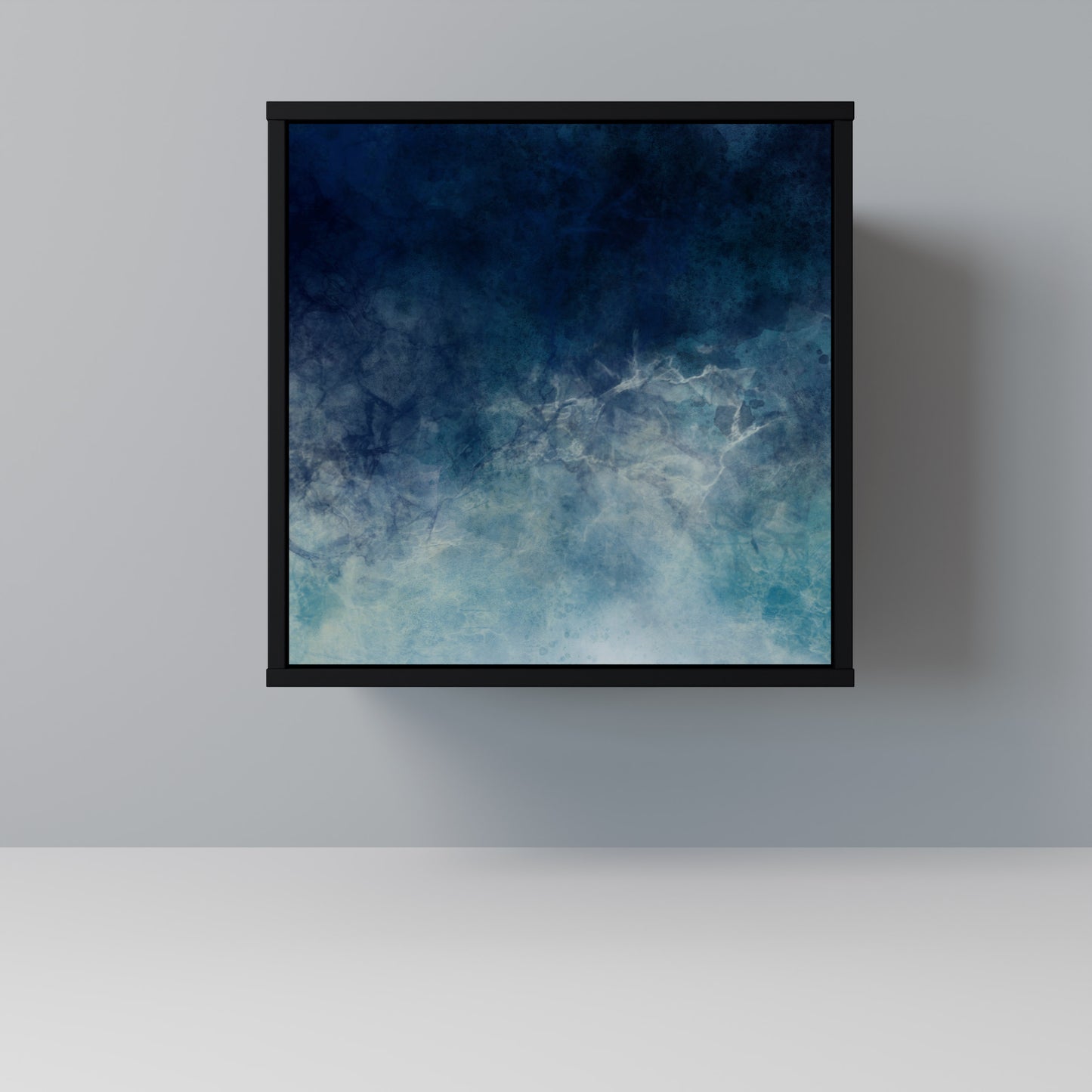 Credenza CELESTIAL FALL a 1 anta con finitura nera