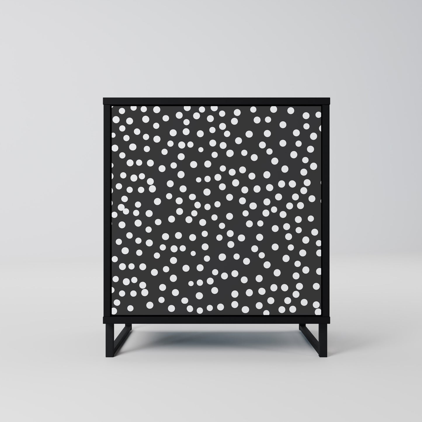 Credenza BLINDING LIGHTS a 1 anta con finitura nera