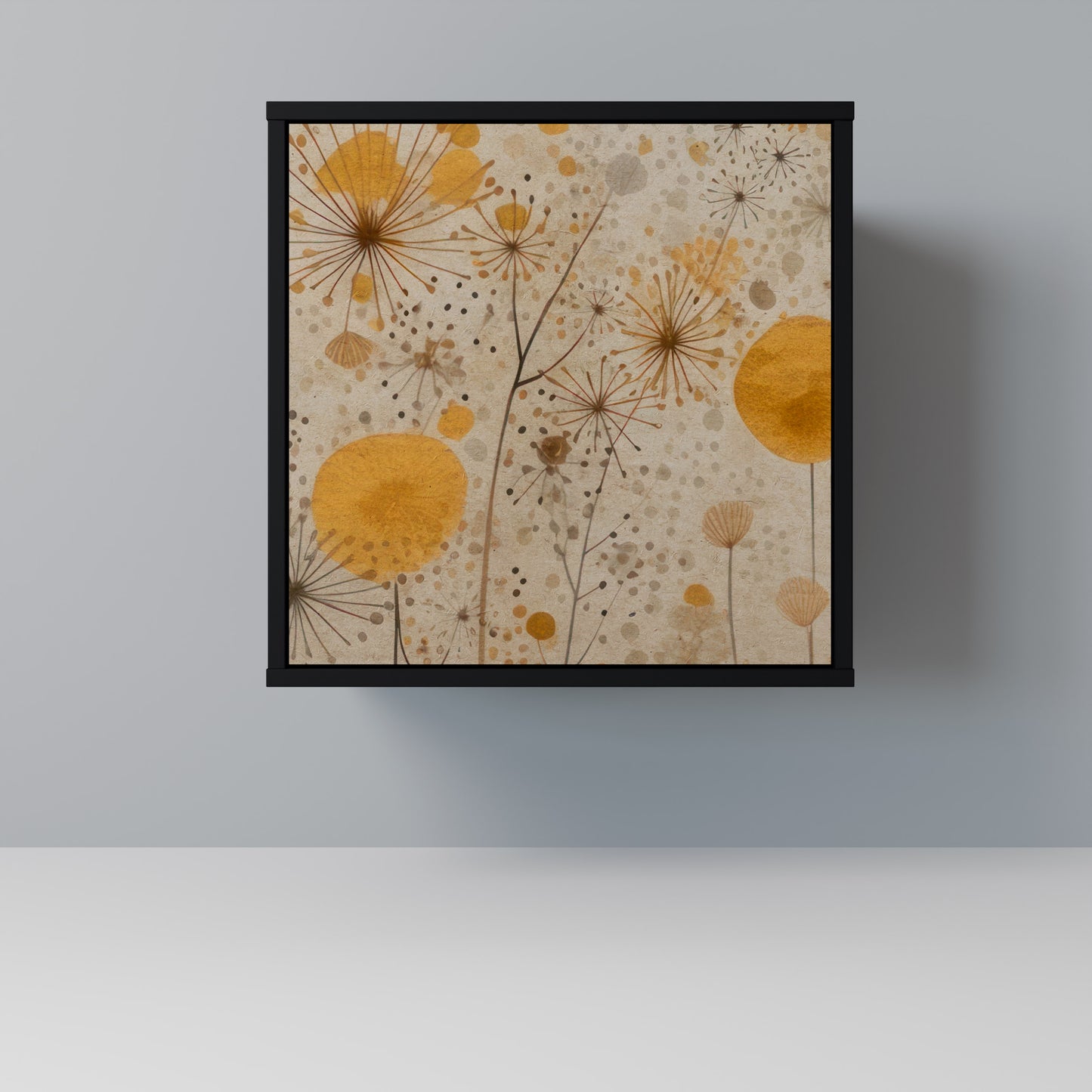 Credenza MORNING GLADE a 1 anta con finitura nera