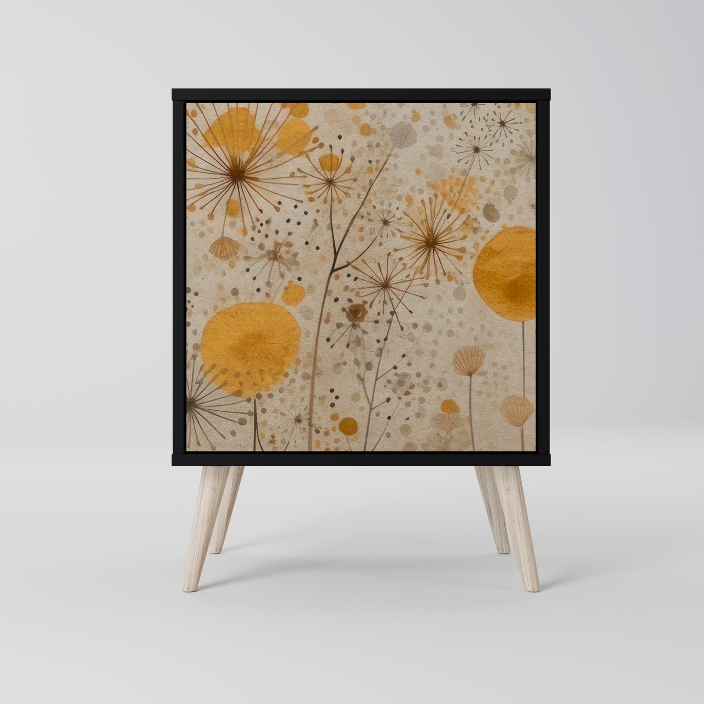 Credenza MORNING GLADE a 1 anta con finitura nera