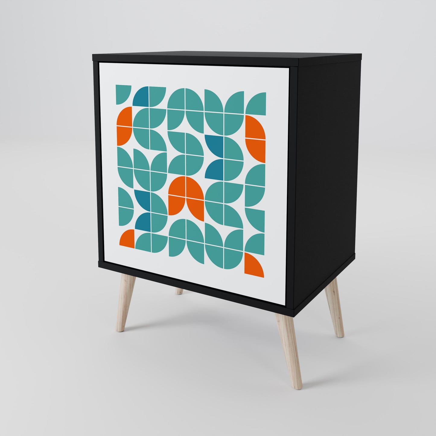 Credenza BE THE CHANGE a 1 anta con finitura nera