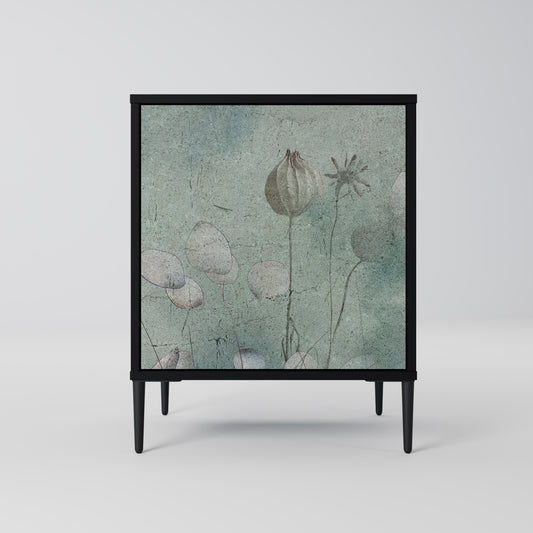 Credenza NIGHT LADY a 1 anta con finitura nera